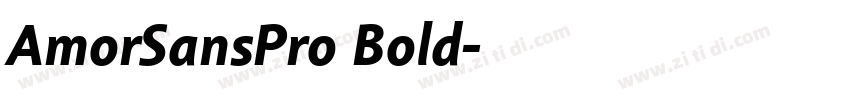 AmorSansPro Bold字体转换
